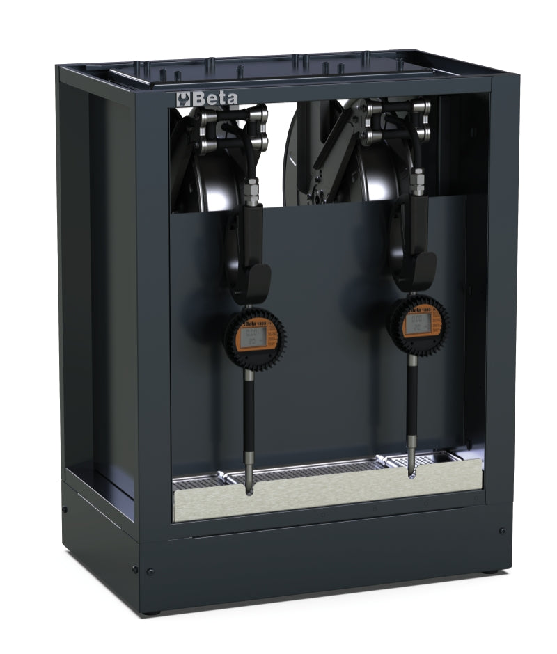 Fixed Oil Distribution Module for RSC50, Includes 2 Reels with 7m 1/2" Hose, Digital Litre Counter Guns, Max Flow 30 l/min, Viscosity 8-2000 mPas, Adjustable Feet - BetaRSC50 RSC50 MDO - Image 1