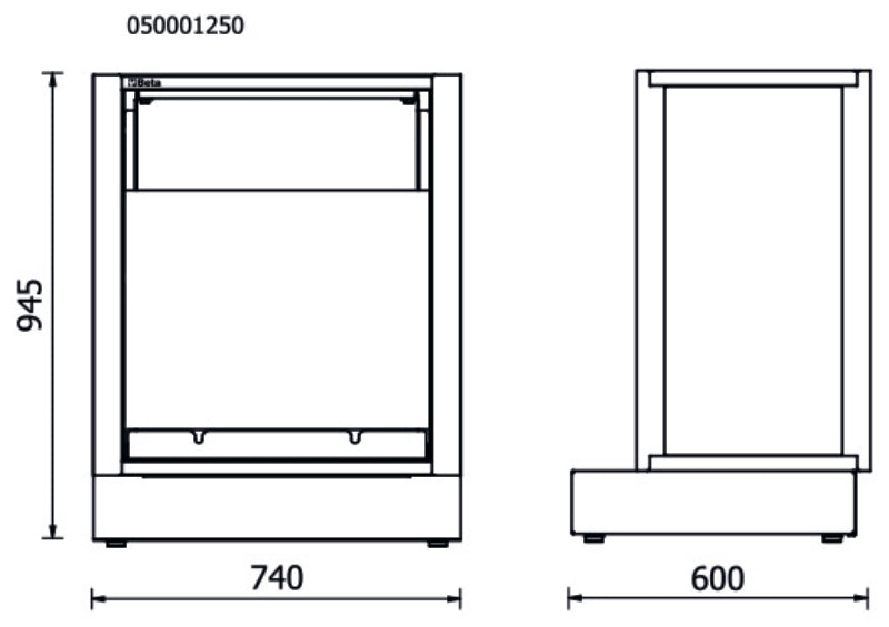 Fixed Oil Distribution Module for RSC50, Includes 2 Reels with 7m 1/2" Hose, Digital Litre Counter Guns, Max Flow 30 l/min, Viscosity 8-2000 mPas, Adjustable Feet - BetaRSC50 RSC50 MDO - Image 2