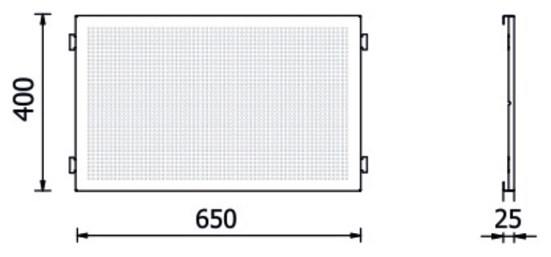 Upper Perforated Tool Panel for RSC50, 650x400x25mm - BetaRSC50 RSC50 PFS - Image 3