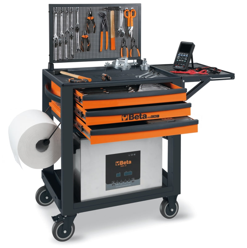 Service Tool Trolley with 3 Drawers, ABS Worktop, 4 Castors 125mm, 400kg Load Capacity - Beta Tools RSC51-A - Image 4