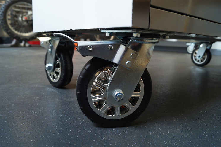 96" Brushed Stainless Steel 24-Drawer Tool Chest