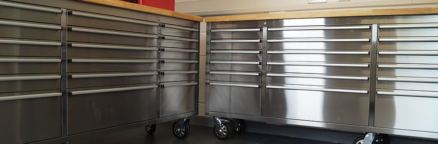 96" Brushed Stainless Steel 24-Drawer Tool Chest