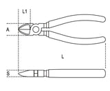 Diagonal Cutting Nippers Chrome-Plated Slip-Proof PVC Coated Handles 160mm - Beta Tools 1082 160 - Image 2
