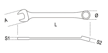 Swivel End Ratcheting Combination Spanner Wrench 17mm - Beta Tools 142SN 17 - Image 2