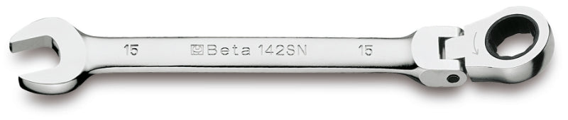 Swivel End Ratcheting Combination Spanner Wrench 9mm - Beta Tools 142SN 9 - Image 1