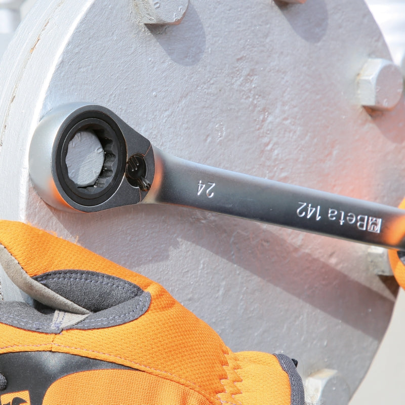 Reversible Ratcheting Combination Spanner Wrench 10mm - Beta Tools 142 10 - Image 7