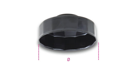 Oil Filter Wrench for MAN Vehicles 135mm 18-Sided - Beta Tools 1493 78-L15 - Image 1