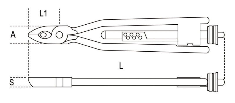 Wire Twisting Pliers with Automatic Return 255mm - Beta Tools 1761 - Image 2