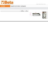 Rectangular Magnetic Tool Holder - Beta Tools 1767PMR - Image 3