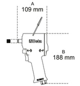 Compact Reversible Impact Wrench 1/2" - Beta Tools 1927XM - Image 4