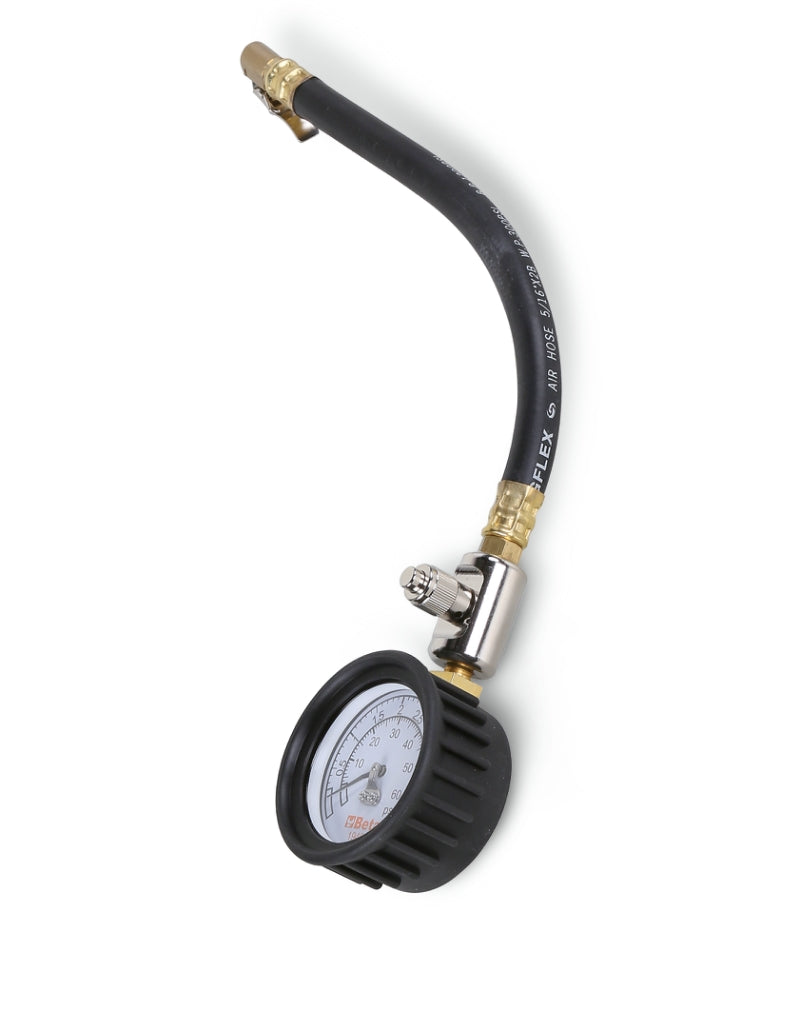 Tyre Pressure Tester 0-4 Bars with Shockproof Rubber Gauge and 290mm Hose - Beta Tools 1949M - Image 4