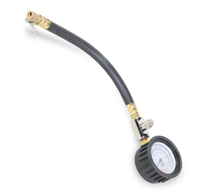 Tyre Pressure Tester 0-4 Bars with Shockproof Rubber Gauge and 290mm Hose - Beta Tools 1949M - Image 5