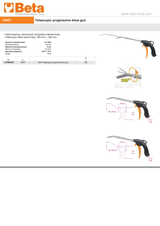 Telescopic Progressive Blow Gun with Swivel Tube 165mm-300mm - Beta Tools 1949T - Image 4