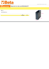 Waste Bin for Roller Cab RSC24AXLP/7 - Beta Tools 2400 RSC24AXLP/CPR - Image 2