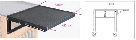 Folding Shelf for RSC24 RSC24A RSC51 390x440mm 20kg Capacity - Beta Tools 2400 RSC24/MP - Image 1