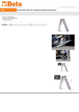 Aluminum Ramp for Loading/Unloading Motorcycles 2220x280mm 350kg Capacity - Beta Tools 3057 - Image 5