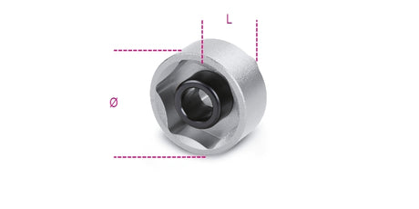 Hexagon Socket for Wheel Hub Nuts 30mm - Beta Tools 3075A 30 - Image 2