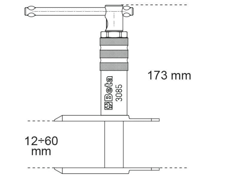 Brake Piston Retracting Tool for Motorcycles and Scooters - Beta Tools 3085 - Image 2