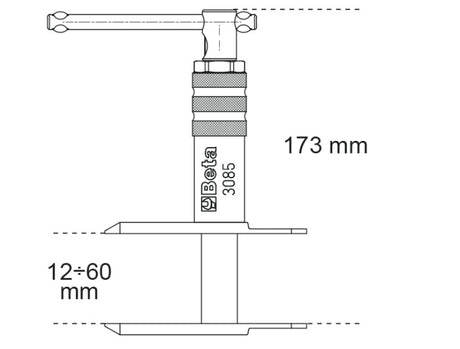 Brake Piston Retracting Tool for Motorcycles and Scooters - Beta Tools 3085 - Image 2
