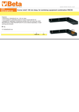 Corner Shelf for RSC50, 630x630x35mm, 140mm Deep, Compatible with LED Strip Profiles (Sold Separately) - BetaRSC50 5000 RSC50/MPA140 - Image 3