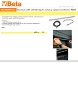 Aluminium Profile with LED Strip for RSC50, 50cm Length, 6.5W IP20, Includes 2 Cables, Magnetic Fixing - BetaRSC50 5000 RSC50/PLED - Image 4