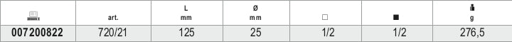1/2" Drive Impact Extension Bar, 125mm Length - Beta Tools 720/21 - Image 3