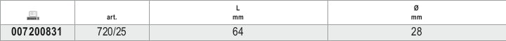 1/2" Drive Impact Universal Joint, 64mm Length - Beta Tools 720/25 - Image 3
