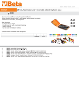 25 Bits, 1 Connector, Reversible Ratchet in Plastic Case - Beta Tools 860/C27 - Image 3