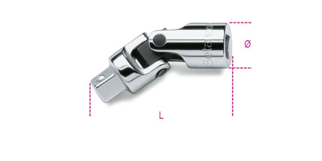 Universal Joint, 1/4" Drive, 41mm Length - Beta Tools 900/25 - Image 1
