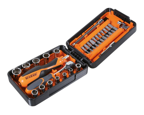Compact Tool Case with 11 Hexagon Sockets, 21 Bits, 7 Accessories - Beta Tools 900/C39N - Image 1