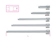 Extension Bar, 1/4" Female to Male Drive, 100mm Length - Beta Tools 900/20L - Image 1