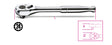 3/8" Drive Reversible Ratchet with Metal Handle 178mm - Beta Tools 910M/55 - Image 1