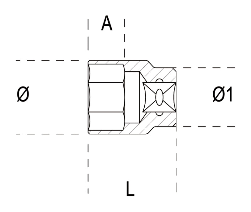 Hexagon Hand Socket 1/2" 8mm - Beta Tools 920A 8 - Image 2