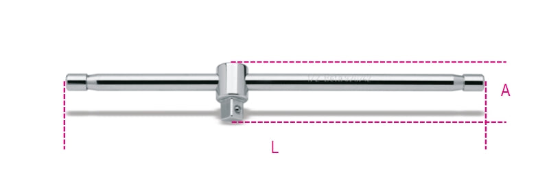 1/2" Drive Sliding T-Handle 305mm - Beta Tools 920/42 - Image 1