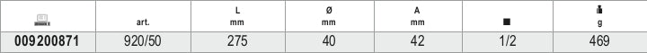 1/2" Push-Through Drive Ratchet 72 Teeth 275mm - Beta Tools 920/50 - Image 5