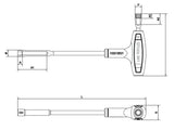 Hexagon/Bi-Hex Socket Wrench with High Torque Handle 13mm - Beta Tools 941 13 - Image 2