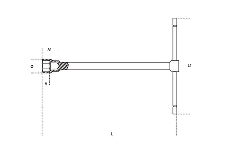 T-Handle Hexagon Socket Wrench 13mm - Beta Tools 950 13 - Image 2