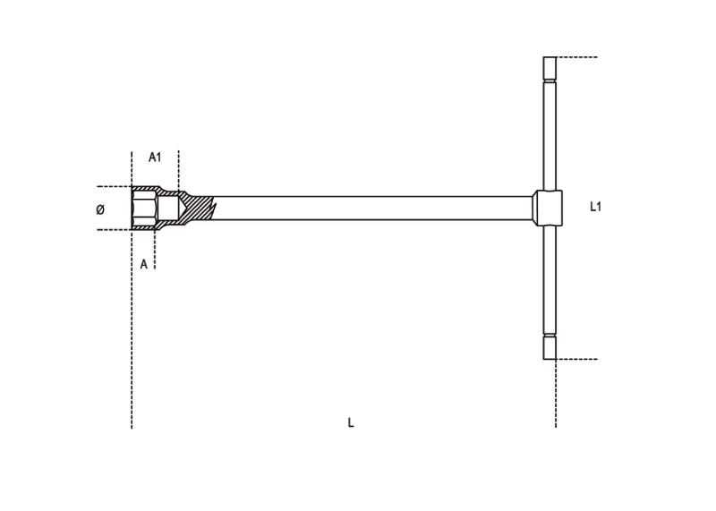 T-Handle Hexagon Socket Wrench 8mm - Beta Tools 950 8 - Image 2