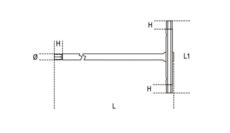 T-Handle Wrench with Three Hexagon Male Ends 8mm - Beta Tools 951 8 - Image 3