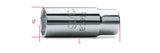 1/2" Square Drive Spark Plug Socket Chrome-Plated Hexagon End 16mm - Beta Tools 956C 16 - Image 1