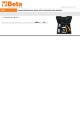 Pressure/Depressure Tester with Accessories and Adaptors - Beta Tools 960P - Image 4