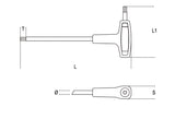 Offset Hexagon Key Wrench with High Torque Handle 8mm - Beta Tools 96T 8 - Image 2
