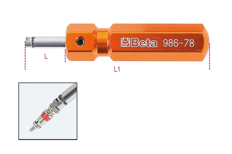 Tyre Valve Screwdriver 18mm - Beta Tools 986 78 - Image 4