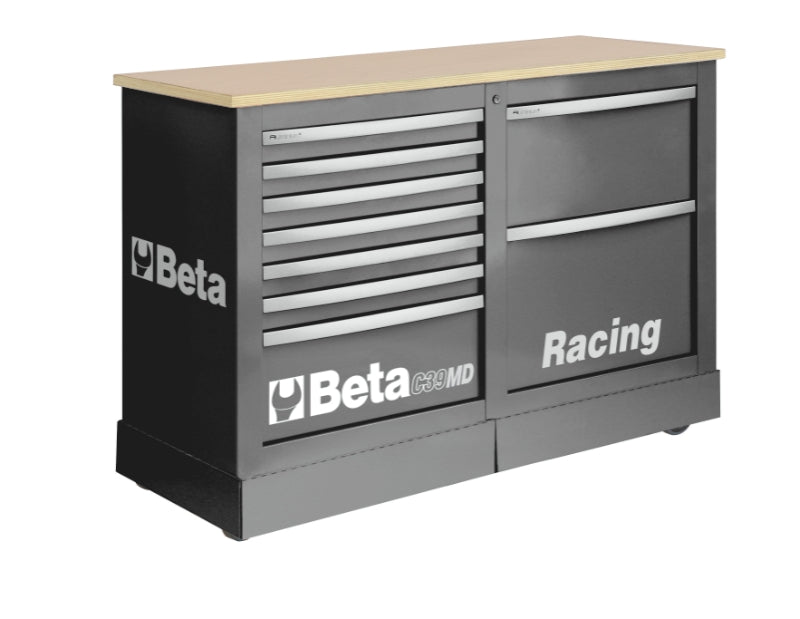 Special Mobile Roller Cabinet Racing MD Type with 7-Drawer and 2-Drawer Modules - Beta Tools C39MD-G - Image 3