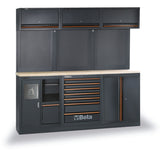Workbenches for Workshop Equipment Combination with Wood Worktop, Drawers, Tool Panels, and Cabinets - BetaC45PRO C45PRO AW - Image 1