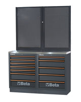 Workbenches with Stainless Steel Worktop, Drawers, and Tool Panels - BetaC45PRO C45PRO BPX-1,3 - Image 1