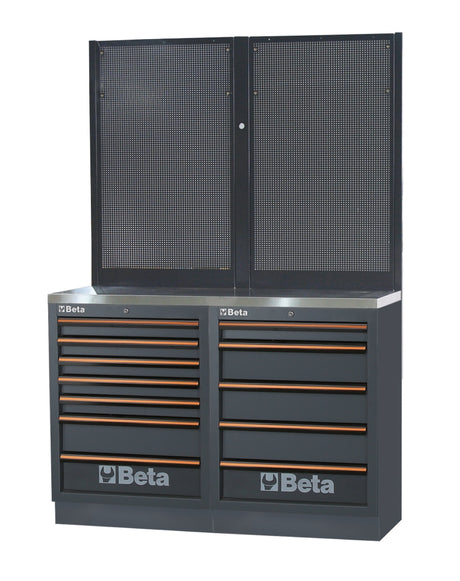 Workbenches with Stainless Steel Worktop, Drawers, and Tool Panels - BetaC45PRO C45PRO BPX-1,3 - Image 1