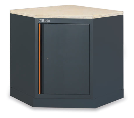 Lower Corner Module with Wood Worktop and Storage for Workshop - BetaC45PRO C45PRO CAI/W - Image 1