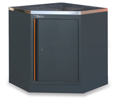 Lower Corner Module with Stainless Steel Worktop and Storage for Workshop - BetaC45PRO C45PRO CAI/X - Image 1