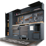 Workshop Equipment Combination with Wood Worktop, Drawers, Tool Panels, and Cabinets - BetaC45PRO C45PRO EW - Image 4